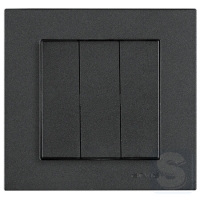 Вимикач триклавішний Arvia Electric KAREN Димчастий (20 04 2000 254)